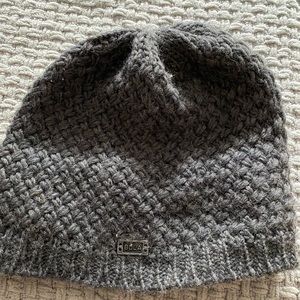 BULA Fleece-Lined Knit Gray Beanie Hat